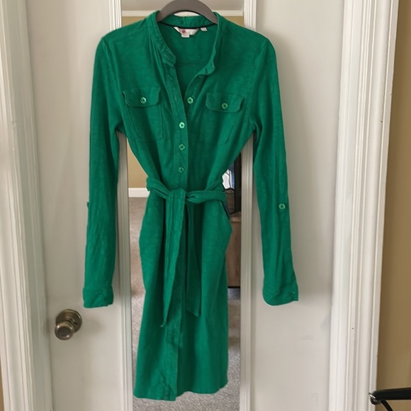 *CLOSET CLOSING* Boden Rowena shirt dress in rich emerald - Picture 2 of 5